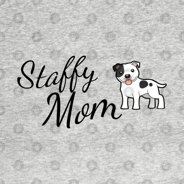 Staffy Mom, Staffordshire Bull Terrier by tribbledesign